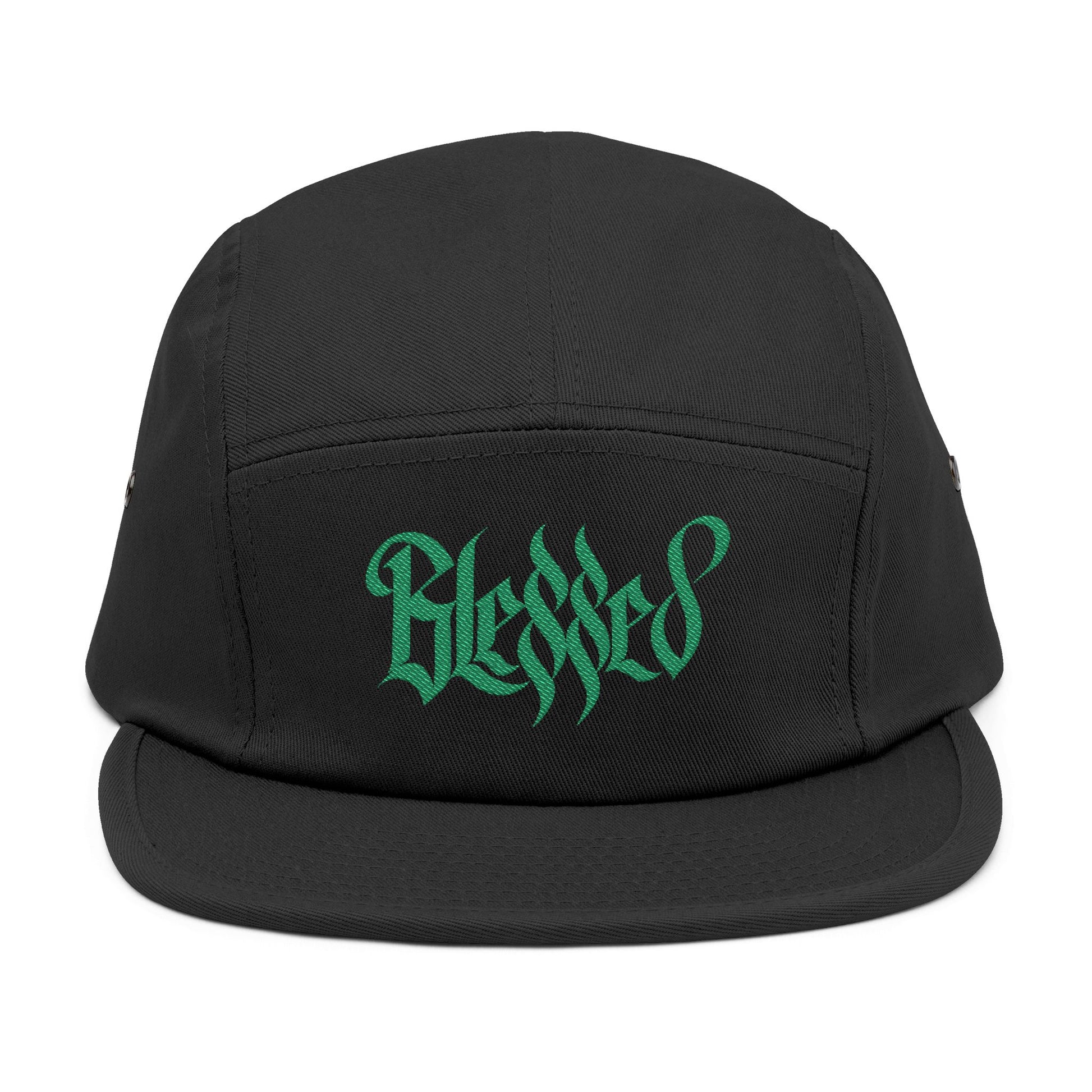 Blessed - Street Style 5 Panel Cap, Embroidered  Hat, Hipster Accessories