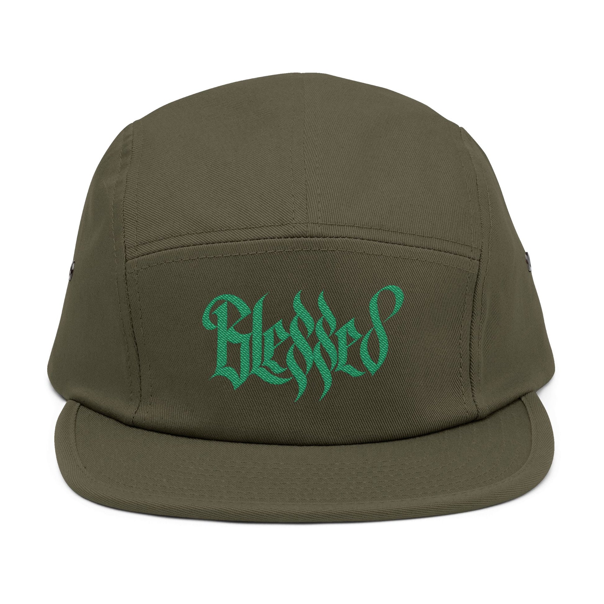 Blessed - Street Style 5 Panel Cap, Embroidered  Hat, Hipster Accessories