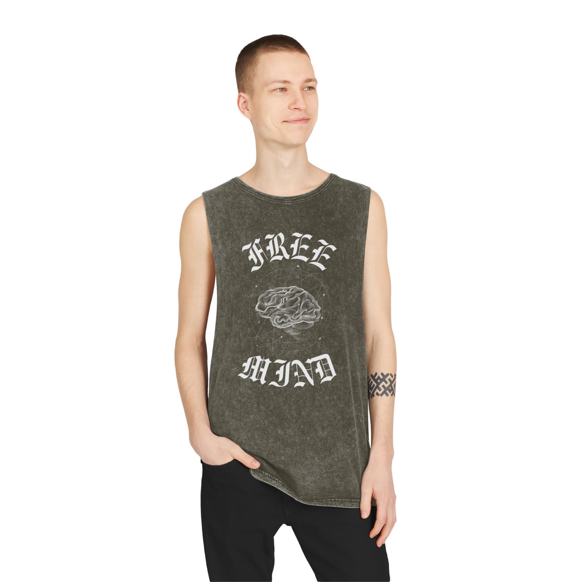 Free Mind Stonewash Tank Top