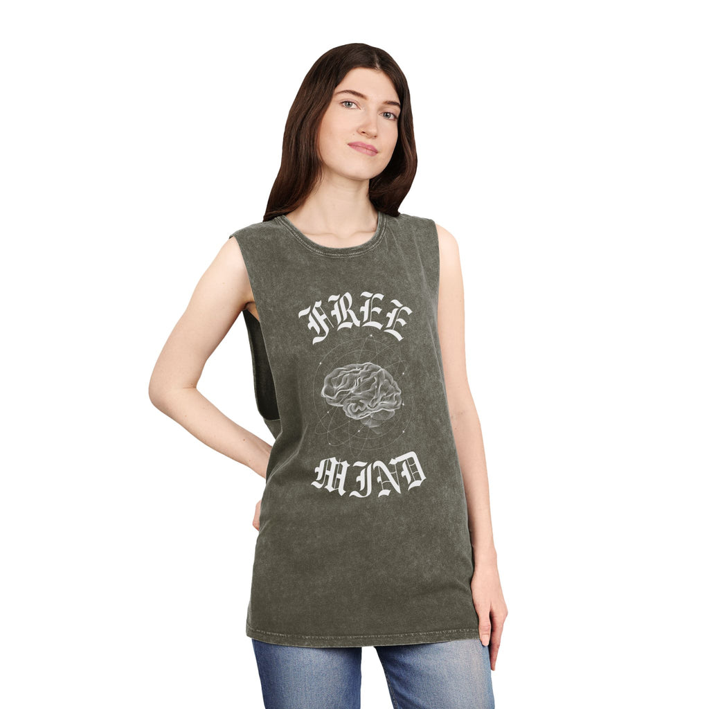 Free Mind Stonewash Tank Top