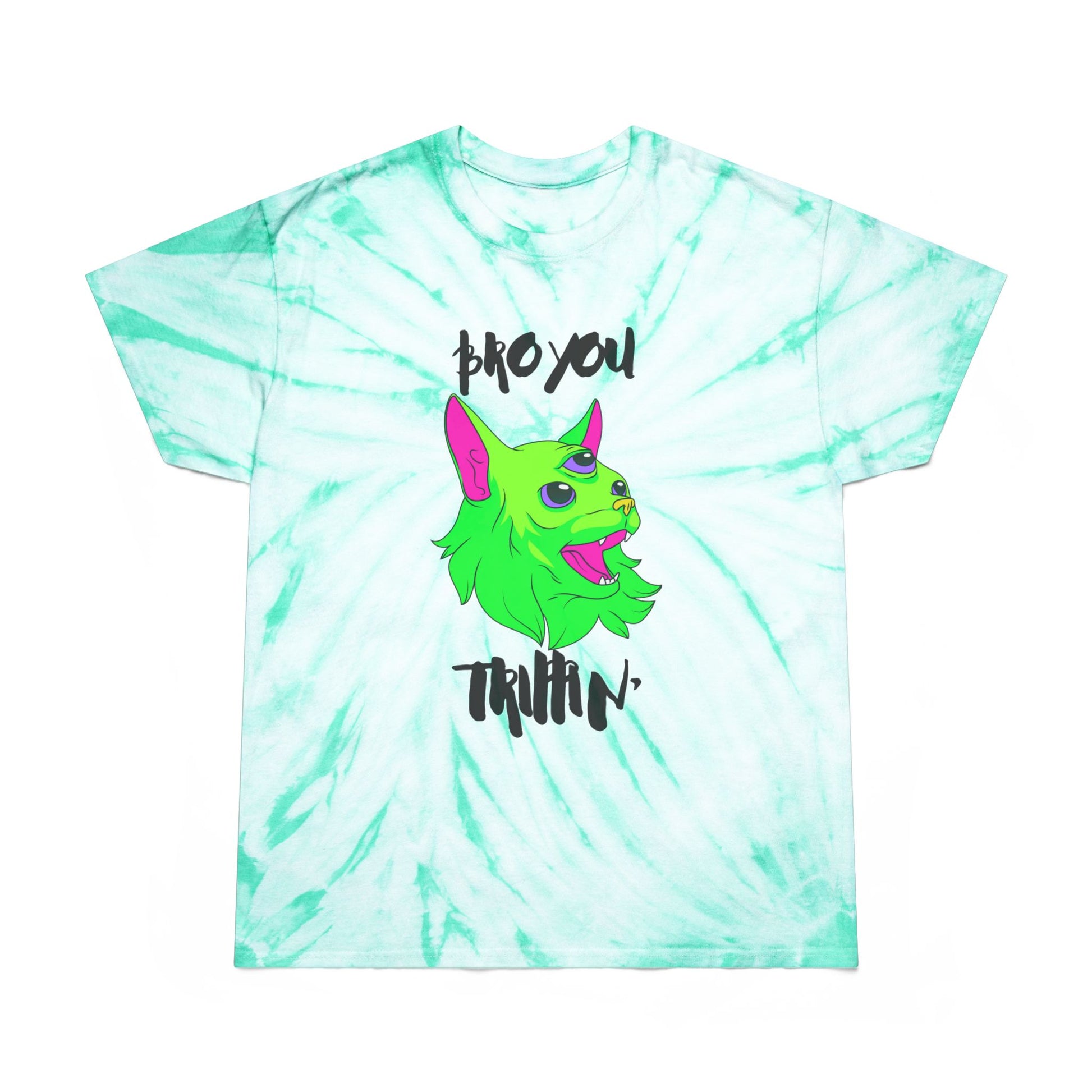 Trippy Cat Tie Dye Top