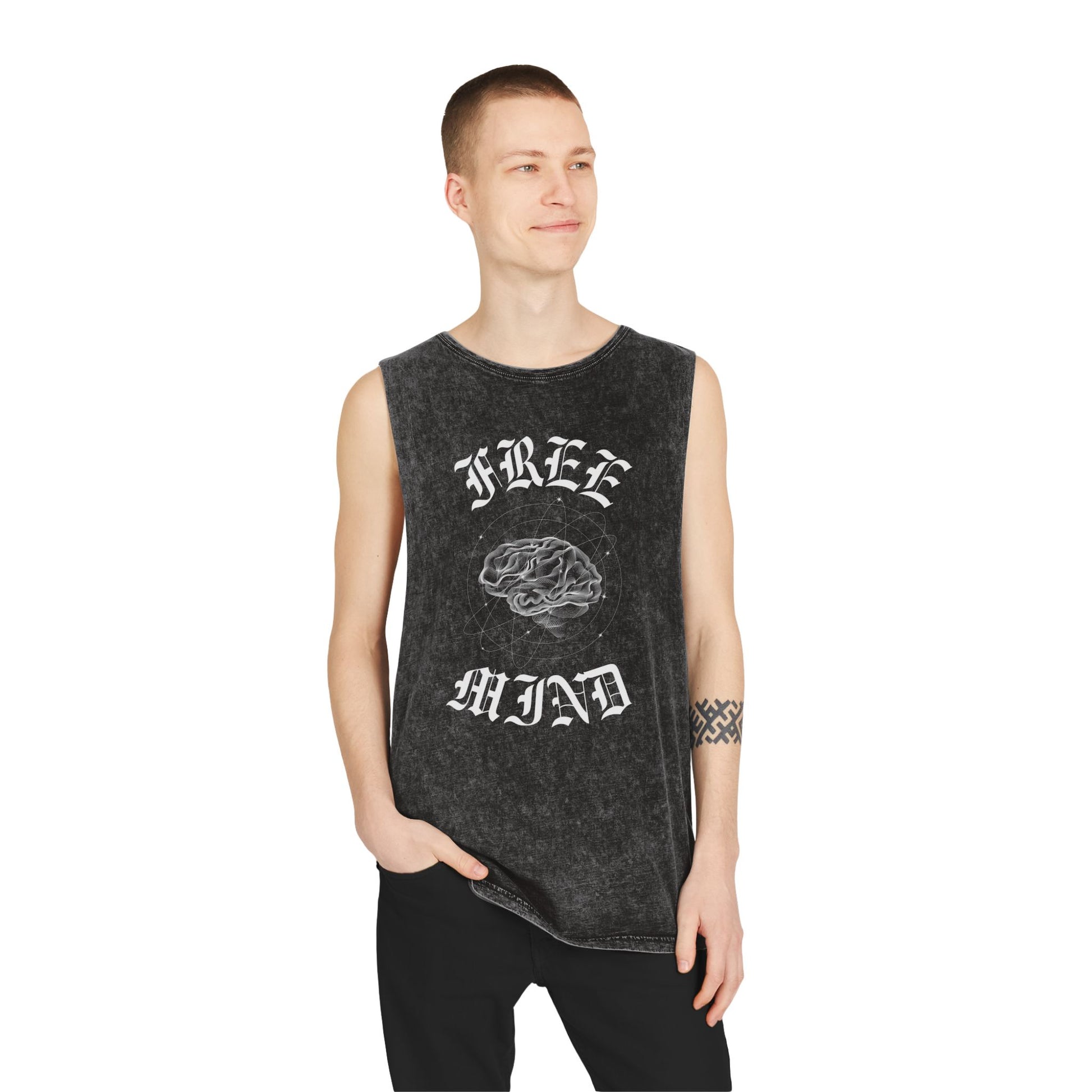 Free Mind Stonewash Tank Top