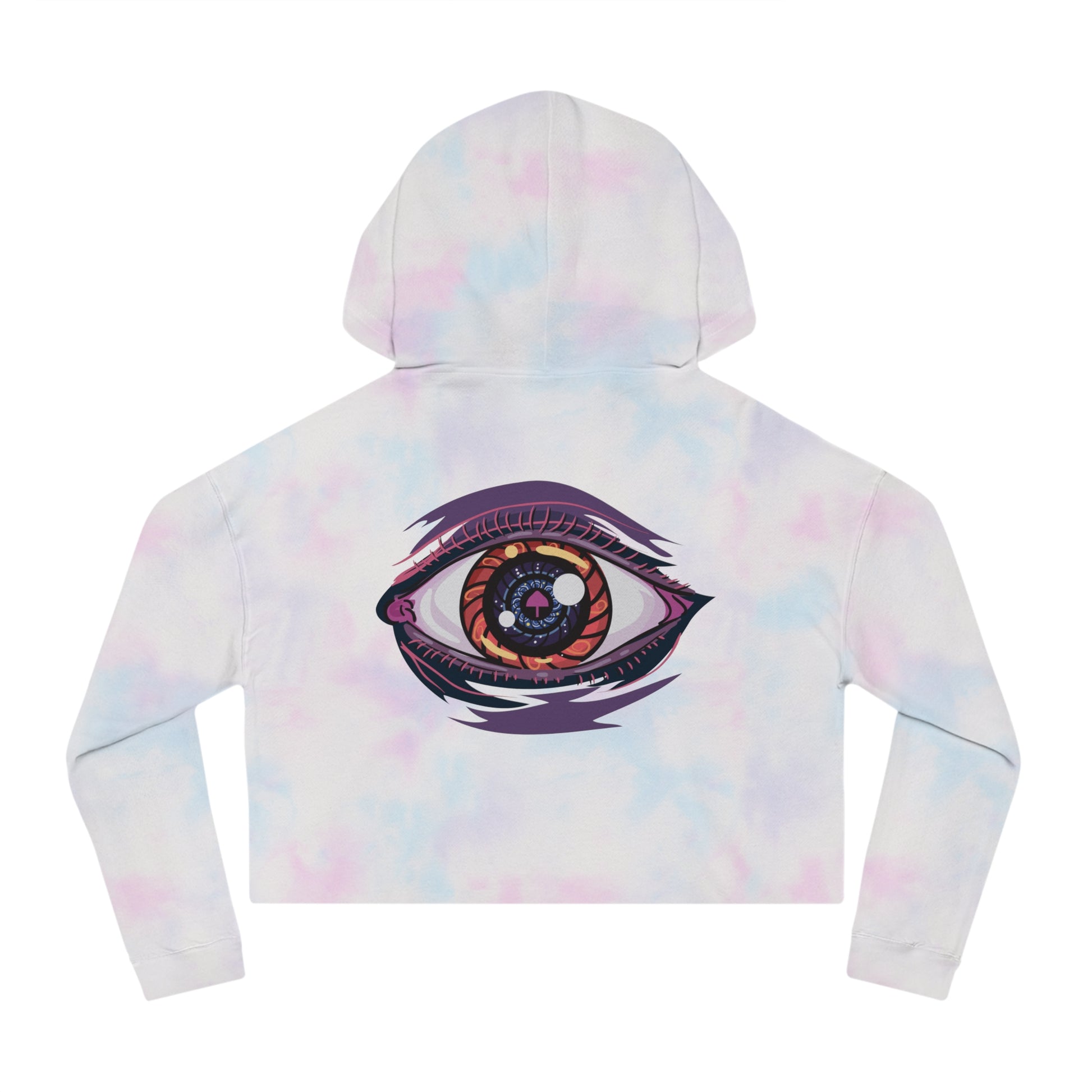 Women’s Cropped Hoodie Mushroom Eye Psychedelic Trippy Top