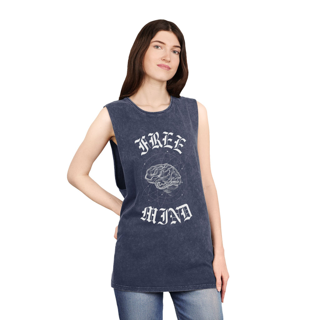 Free Mind Stonewash Tank Top