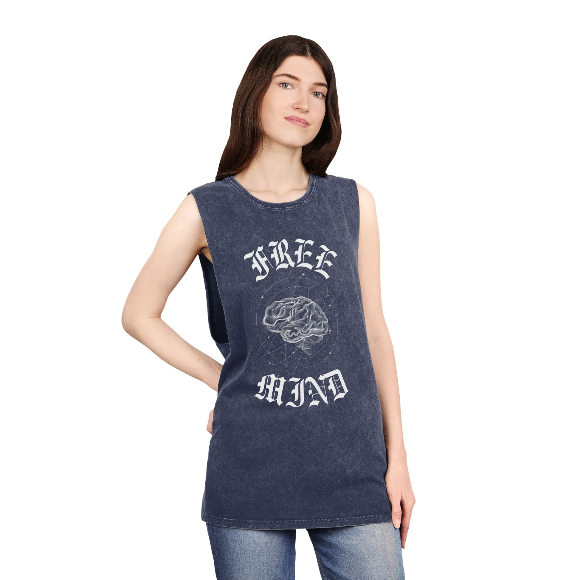 Free Mind Stonewash Tank Top