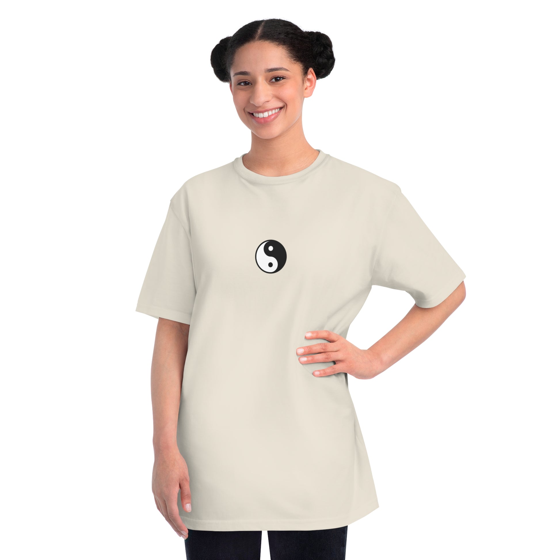 Ying Yang T-Shirt, Balance Tees, Hippie Graphic Tee, Gender Neutral Top, Organic Apparel