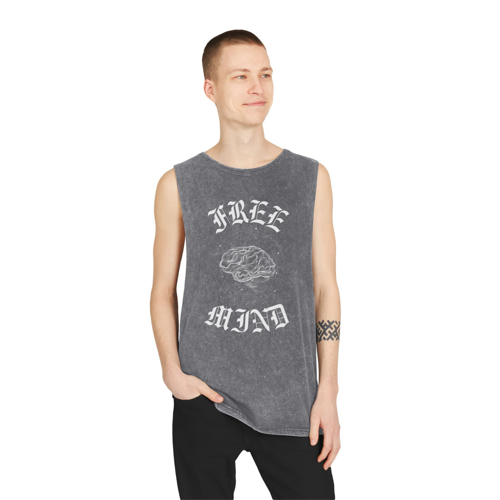 Free Mind Stonewash Tank Top