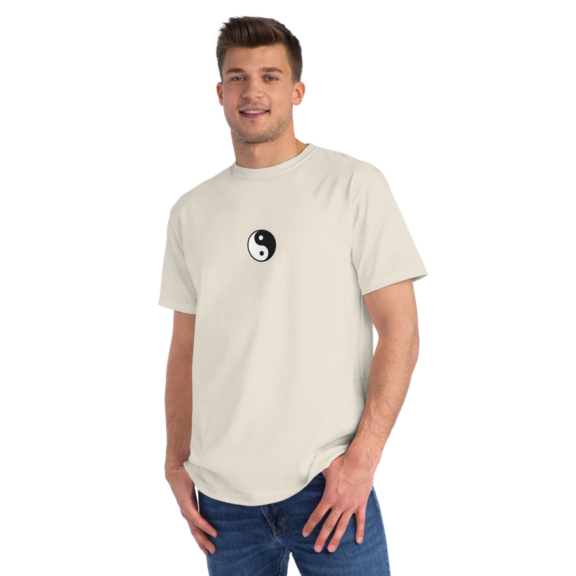 Ying Yang T-Shirt, Balance Tees, Hippie Graphic Tee, Gender Neutral Top, Organic Apparel