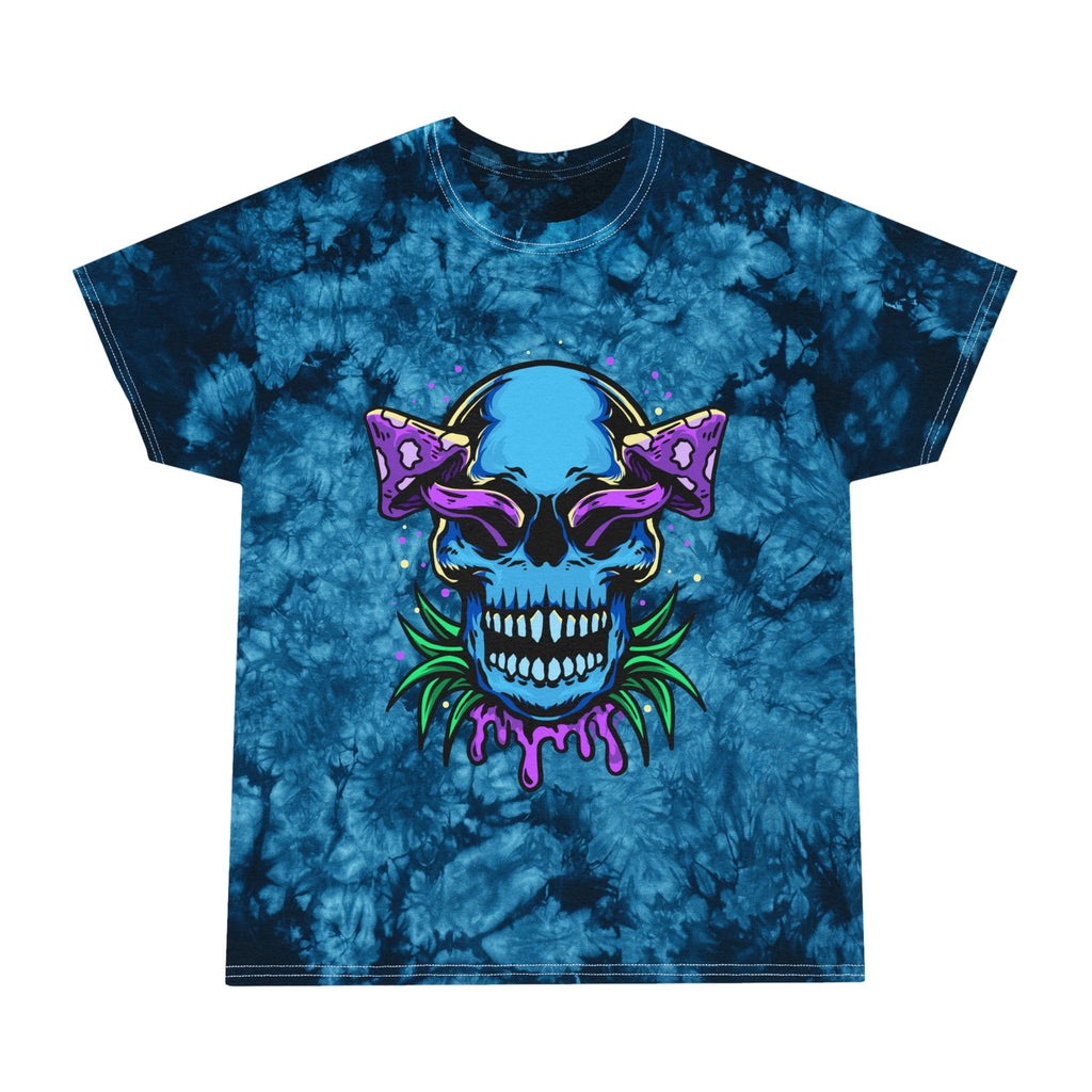 Tie-Dye Crystal Mushroom Scull T-shirt