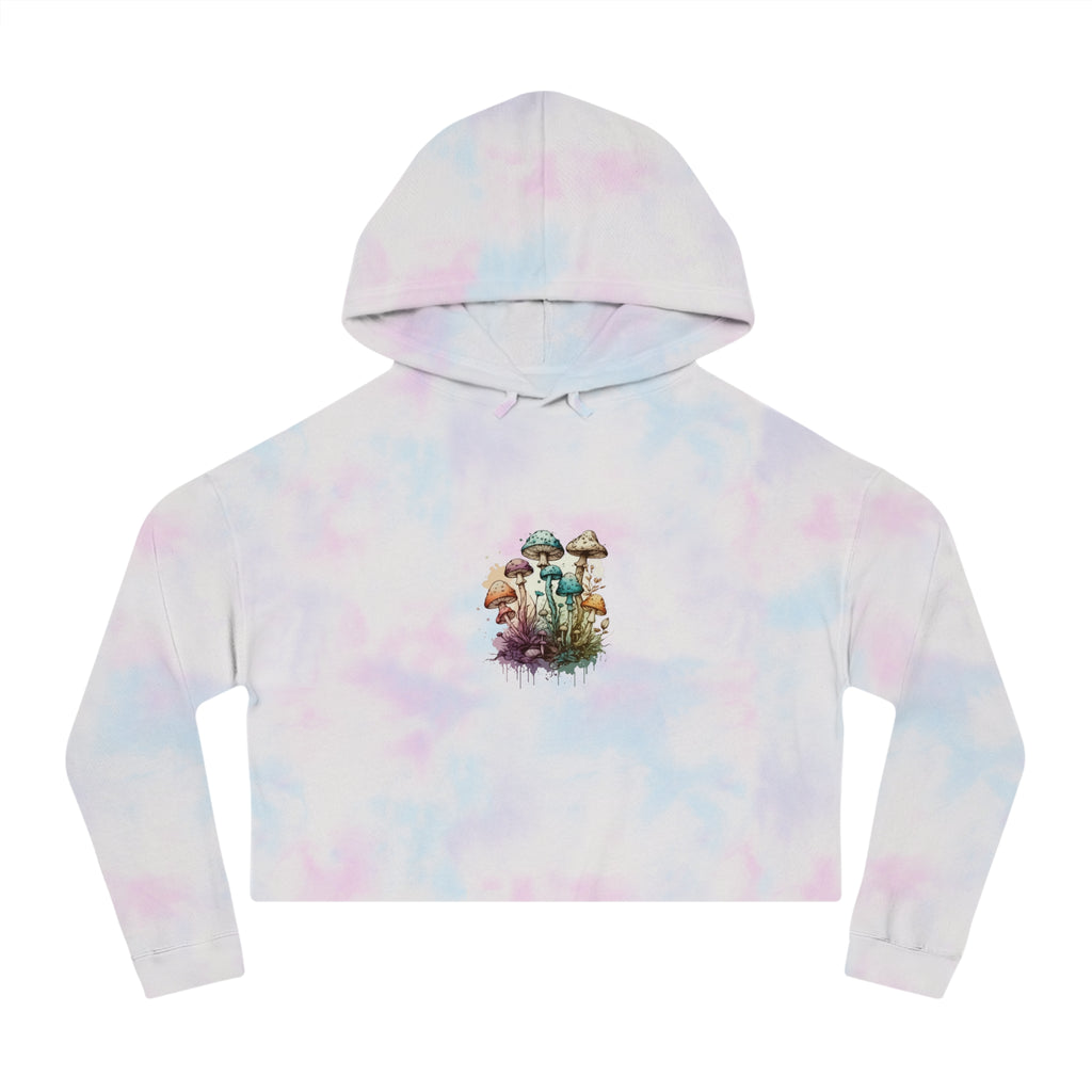 Women’s Cropped Hoodie Mushroom Eye Psychedelic Trippy Top