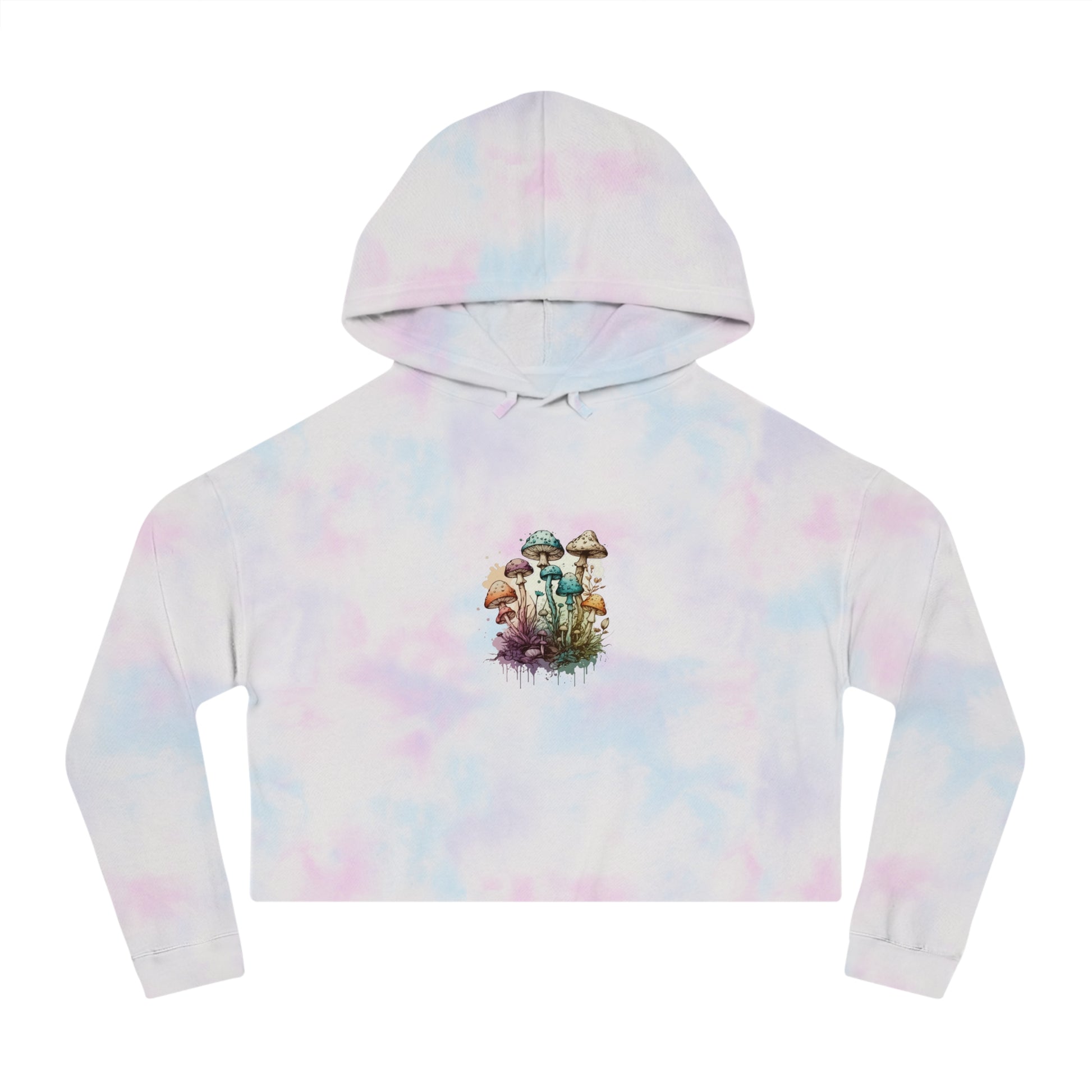 Women’s Cropped Hoodie Mushroom Eye Psychedelic Trippy Top