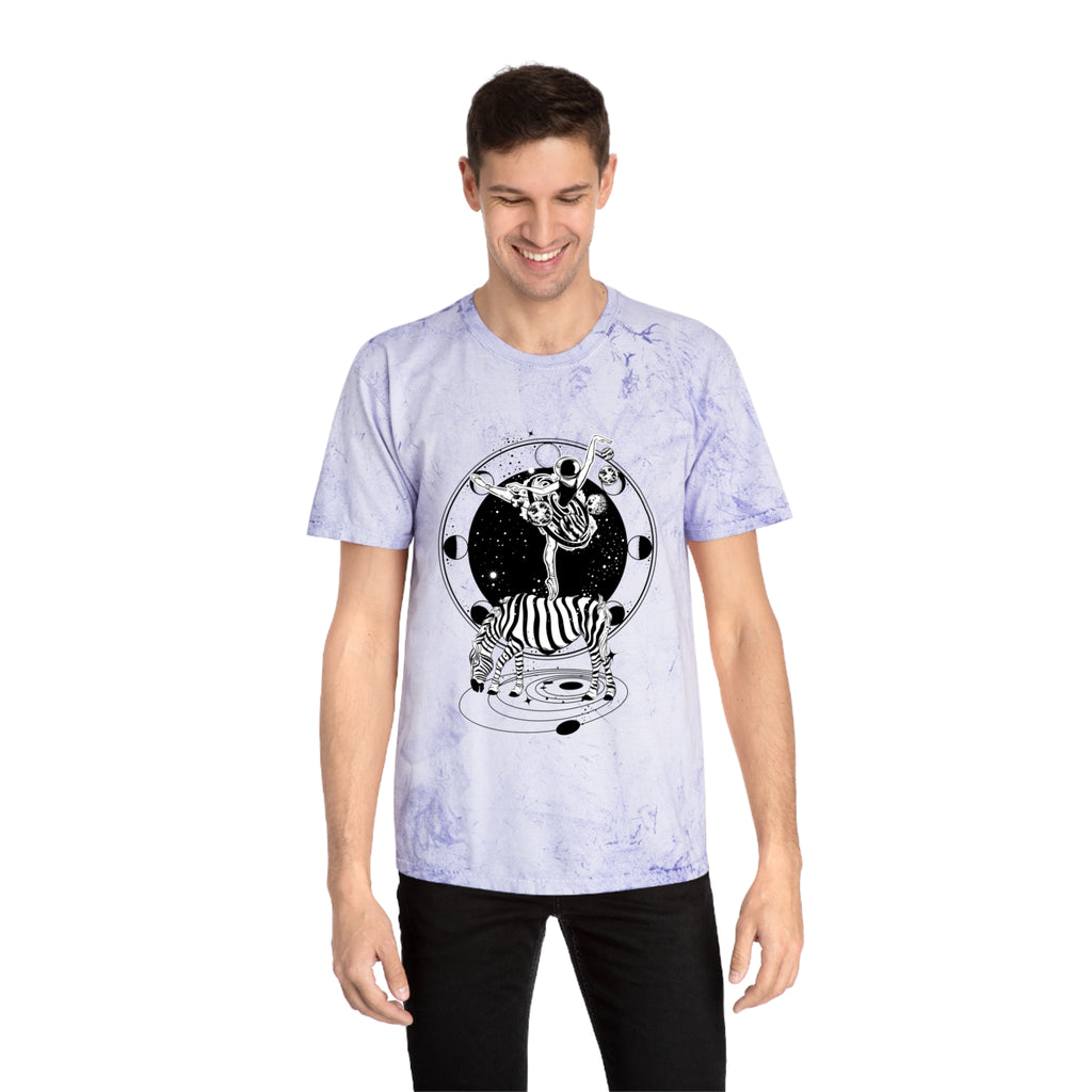 Stonewash Psychedelic T-Shirt, Colorful Graphic Tee, Unisex Top, Tie Dye Shirt, Festival Clothing