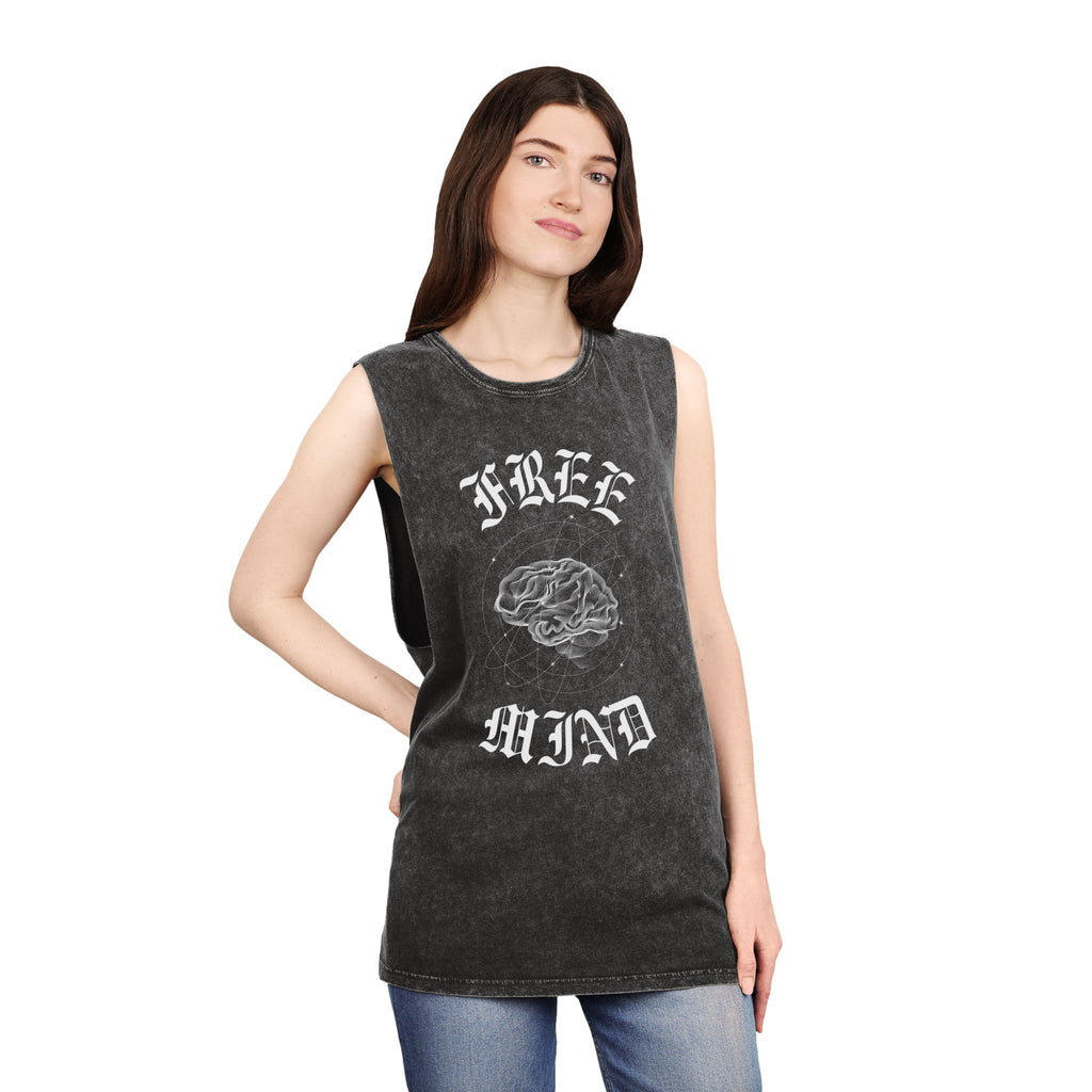 Free Mind Stonewash Tank Top